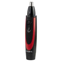 Depilador Nasal Coby CY3364-2211 - Recarregavel/Pilha - Preto e Vermelho