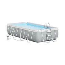 Piscina Rectangular Desmontable Intex 26791EH Prism Frame 10.874 L Con Bomba de Agua 110V