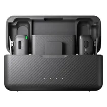 Microfone Lapela Dji Mic Sem Fio para Smartphone - Preto (2 TX + 1 RX + Case)