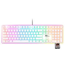 Teclado Royal Mecanico RK918 RGB USB White SW Brow Switch Brown