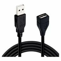 Cabo Extensor USB 2.0 Macho para USB Femea 1.5 Metros  Preto