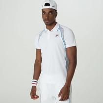 Fila Ropas Polo Backspin Sleeve F11TN00568-3587 Poliester - Elastano White/Light Grey/Blue