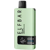 Vaper Descartável Elfbar TE30000 30000 Puffs com 5% Nicotina - Green Apple Ice