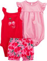 Conjunto Carter's 1O863210 - Feminino (3 Pecas)