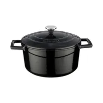 Cacerola de Hierro Fundido Lava LVYTC22K1BL 3.4L 22 CM Negro