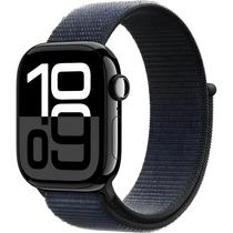 Apple Watch S10 Caixa de Aluminio Em Preto Jet e Pulseira Esportiva Loop Na Cor Preta 42 MM MWWG3LW/A