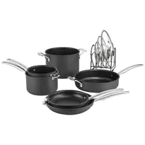 Jogo de Panelas Cuisinart N61-11 Antiaderente Anodizado Preta - 11 Peças