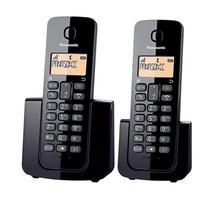 Telefone Panasonic KX-TGB112LAB Bina/2BASE /Preto/ 2V