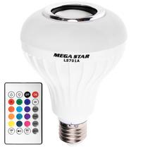 Lampada LED com Alto-Falante Megastar LS701A de 12 Watts com Bluetooth Bivolt - Branca