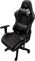 Cadeira Gaming Mtek MK01 (Ajustável) Preto/Cinza