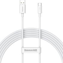 Cabo USB-A A USB-C Baseus Superior Supervooc 65 W - Branco 1 Metro (CAYS000902)