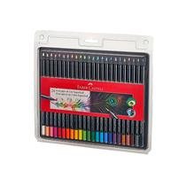 Faber Castell Lapiz Supersoft Caja Plastica 24 Colores Transparente