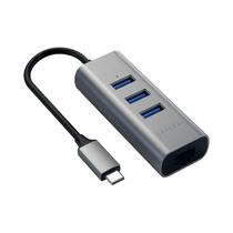 Hub Satechi ST-TC2N1USB31AM 4 En 1 USB-C Gris Espacial