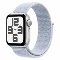 Apple Watch Se 2 MXEE3LL/A Caixa Alumínio 40MM Prata - Loop Esportiva Denim
