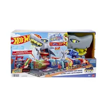 Pista de Juego Mattel Hot Wheels City Ultra Shark Car Wash HTN82