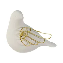 Figura Decorativa de Ave Concepts 453-010002 17 CM Blanco - Dorado