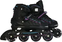 Patins Banwai HG25006 - Preto,Fucsia Céu Azul
