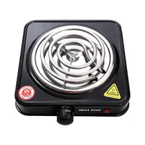 Cocina Eléctrica Mega Star HE9612SB 1 Hornalla 220V Negro