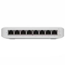 Hub Switch Unifi Ubnt USW-LITE-8-Poe-BR 8 Portas / Gigabit / 52W - Branco