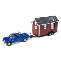 Car Johnny Lightning 1/64 Dodge Ram 1500+Tiny House 2176 JLTH002