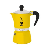 Cafetera Italiana Bialetti Rainbow 4983 6 Tazas 250ML Amarillo