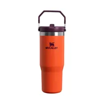 Botella Térmica Stanley Flip Straw Tumbler 887ML Tigerlily Plum