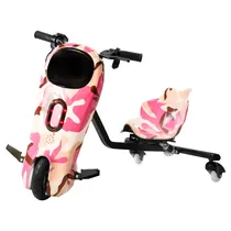 Triciclo Elétrico Keen Robot - 8.5" - Bluetooth - LED - Recarregável - Rosa Camuflado