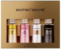 Women'Secret Perfume Body Mist Kit Femenino 4 X 50ML Dorado