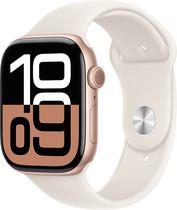 Apple Watch S10 (GPS) Caixa Aluminio Rose Gold 46MM Pulseira s/M Sport Starlight MWX23LW