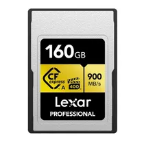Cartão de Memoria Cfexpress Tipo A Lexar Professional Gold 900-800 MB/s 160 GB (LCAGOLD160G-Rneng)