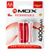 Pilha Mox MOB2AA43 AA 4300MAH/4 Unidades - Recarregavel