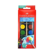 Pintura de Acuarela Faber-Castell Watercolours 125011 12 Unidades