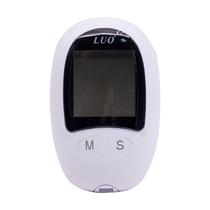 Kit Medidor de Glicose para Diabetes Luo JZK-202 / Tela LCD / 50 Tiras de Teste + 50 Lancetas e Dispositivo de Puncao Sem Dor - Branco