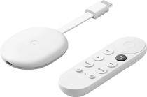 Chromecast com Google TV 4K HDR HDMI Adaptador Multimidia Branco