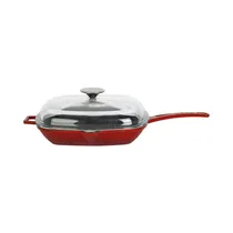 SartéN Grill de Hierro Fundido Lava LVPGT2828K3R 2.19L 28 CM Rojo