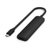 Hub USB-C Satechi ST-P4SK 4 Em 1 Slim Multiport Adapter 4K - Black