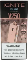 Vape Descartável Ignite V250 Icy Mint 25000 Puffs Rose
