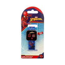 Relogio Digital LED Mays Marvel Spider-Man SPD4763BOI Azul