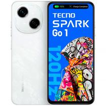 Smartphone Tecno Spark Go 1 KL4 Dual Sim de 128GB/4GB Ram de 6.67" 13MP/8MP - Glittery White