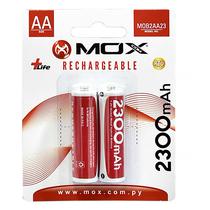 Pilha Mox MOB2AA23 AA 2300MAH/2 Unidades - Recarregavel