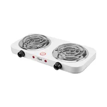 Cocina Eléctrica Espiral Krab KBCE1002 2 Hornallas 110V Blanco