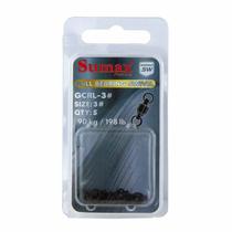 Sumax Pesca Accesorios Girador GCRL-3# C/5PCS Acero Inoxidable - Hecho de Acero Inoxidable 2X Mas Resistente Que s/C