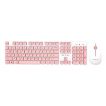 Kit Teclado + Mouse Wireless FTXGK600 Espanhol - Branco/Rosa