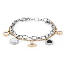 Pulseira Feminina Daniel Klein DKJ.3.2090-2 - Prata/Dourado