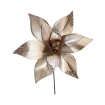 Flor Navideña Santini 140-4101079 35 X 38 CM Rose Gold