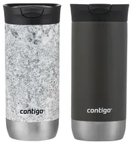 Kit Garrafa Térmica Contigo Snapseal 473ML - Sake/ Speckled Slate