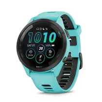 Smartwatch Garmin Forerunner 265 010-02810-02 - Wi-Fi/Bluetooth - GPS - Turquesa e Preto