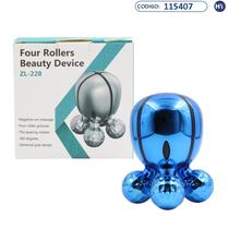 Mini Massageador Four Rollers Beauty Device ZL-228 - Varias Cores