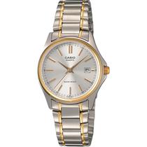 Relogio Casio LTP-1183G-7ADF Feminino Analogico - Silver/Gold