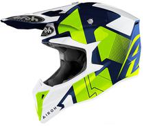 Capacete para Moto Airoh Wraap Raze - Tamanho XL (61-62) - Branco/Verde